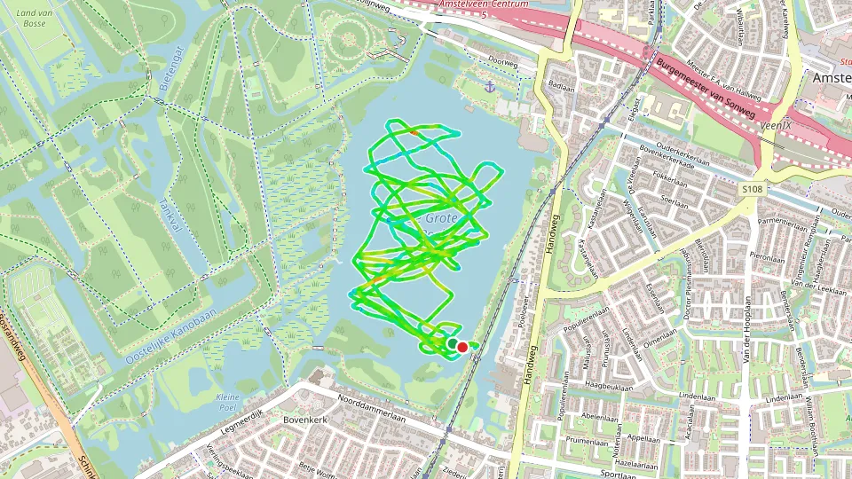 Route map of Morning Sail on De Poel
